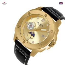 Fashion Casual PRECIUOS DUKE UK Brand Precious Wristwatch Classic Leather Strap Elegant Quartz Watch