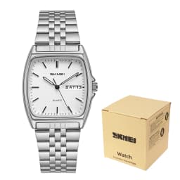 SKMEI 2628 Couple's Quartz Wristwatches 30M Waterproof Men Women Retro Watch Business Unisex Vintage Clock Date Time Chronograph