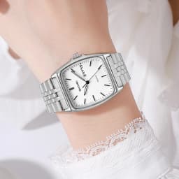 SKMEI 2628 Fashion Quartz Watches Business Men Women Wristwatch 30M Waterproof Luxury Clock Unisex Date Aluminium Alloy Case