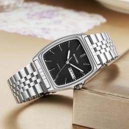 SKMEI 2628 Fashion Quartz Watches Business Men Women Wristwatch 30M Waterproof Luxury Clock Unisex Date Aluminium Alloy Case