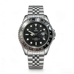 NDNZ New Business Casual Stainless Steel Waterproof Quartz Couple Watch with Date Function Wear-resistant for Men and Lovers