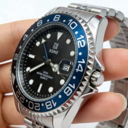 NDNZ New Business Casual Stainless Steel Waterproof Quartz Couple Watch with Date Function Wear-resistant for Men and Lovers