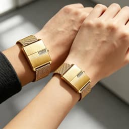 Gold Watch for Couple Luxury Women/Men Wristwatch Waterproof Golden Clock Quartz Fashion Men Ladies Watch with Mesh Strap