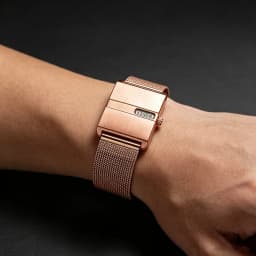 Gold Watch for Couple Luxury Women/Men Wristwatch Waterproof Golden Clock Quartz Fashion Men Ladies Watch with Mesh Strap