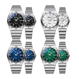 CHENXI Fashion Couple Wristwatch Men's and Ladies' Quartz Watch Waterproof Stainless Steel Lovers Watch Valentine's Day Gift