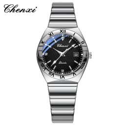 CHENXI Fashion Couple Wristwatch Men's and Ladies' Quartz Watch Waterproof Stainless Steel Lovers Watch Valentine's Day Gift