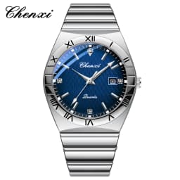 CHENXI Fashion Couple Wristwatch Men's and Ladies' Quartz Watch Waterproof Stainless Steel Lovers Watch Valentine's Day Gift