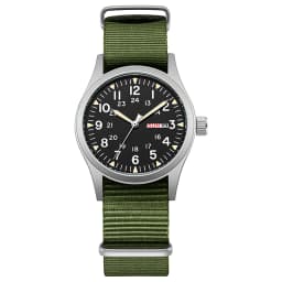TPW 2026 Luminous 38mm Couple Wrist Watch Arabic Numeral Easy Read Fabric Strap 24hr Date Day Quartz Field Watch