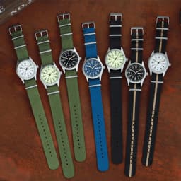 TPW 2026 Luminous 38mm Couple Wrist Watch Arabic Numeral Easy Read Fabric Strap 24hr Date Day Quartz Field Watch