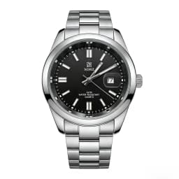 &Luminous Couple Watch Stainless Steel Waterproof Japanese Movement Date Display Luxury Wristwatch