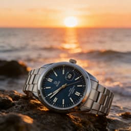 &Luminous Couple Watch Stainless Steel Waterproof Japanese Movement Date Display Luxury Wristwatch