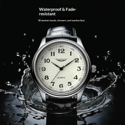 Top Brand Man Wristwatch Luxury Business Waterproof Men Watch For Men Quartz Clock Leather Men's Watches reloj+Box Men's Gift