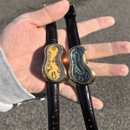 New Y2K Fashion Creative Men Women Soft Melting Watch Luxury for Couple Irregular Shape Dial Unique Design Quartz Watch Reloj