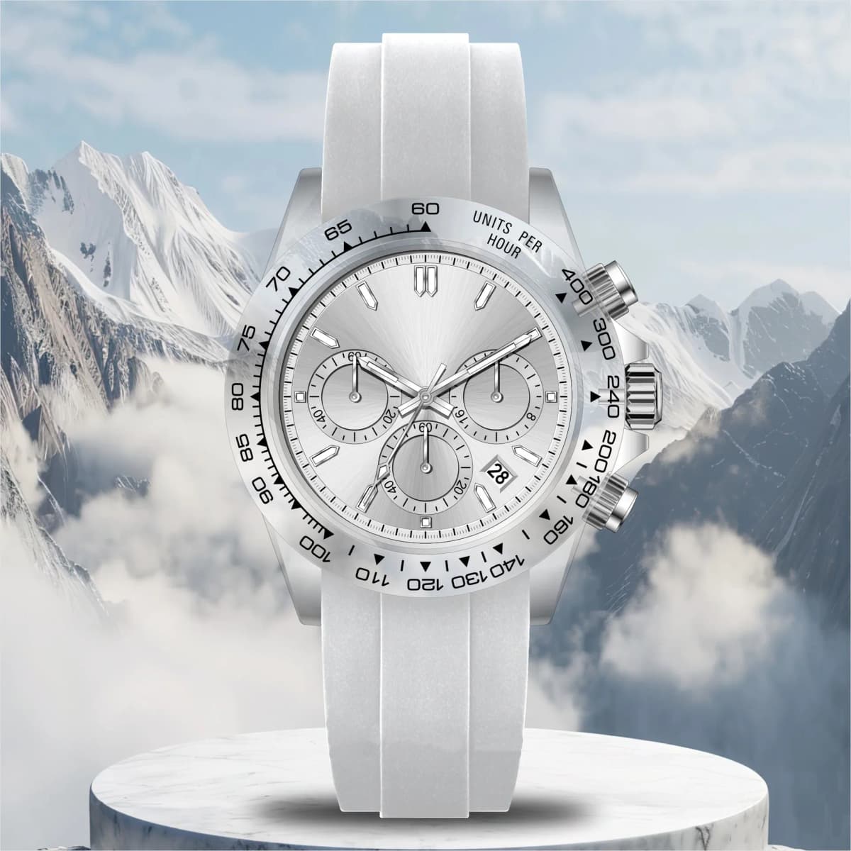 Men's Quartz Watch, Plastic Transparent Men's Watch, Multi-Function Timing, Waterproof, Luminescent Wristwatch