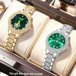 [ Fashion Women Watches Set ] 2pcs Quartz Wristwatches | Luxury Watch Set | Elegant Watch | Fashion Accessory | Women Gift