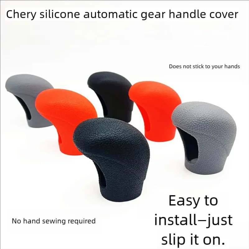Suitable for Chery Car Silicone Automatic Gear Shift Lever Protective Cover 2019-2025 Arrizo5 Arrizogx21-25Arrizo Plus 19-25 Tiggo5X 20-22 Tiggo3X18-21 Tiggo8 Tiggo 4 Pro Transmission Gear Shift Knob Cover