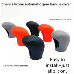 Suitable for Chery Car Silicone Automatic Gear Shift Lever Protective Cover 2019-2025 Arrizo5 Arrizogx21-25Arrizo Plus 19-25 Tiggo5X 20-22 Tiggo3X18-21 Tiggo8 Tiggo 4 Pro Transmission Gear Shift Knob Cover