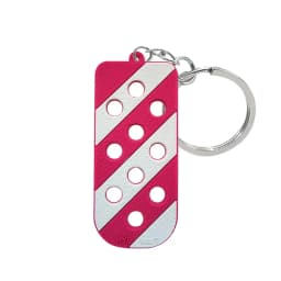 1pcs Black PVC Keychain With Hole Fit Shoe Charms For Car Women Men Kids Metal Pink Colorful Key Rings for Bag Accessories Gifts