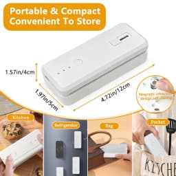 Plastic Bags Sealer Mini Heat Bag Sealer Handheld Portable Plastic Bag Sealing Machine USB Rechargeable Food Packaging Sealer