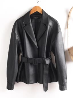Haining Real Leather Jacket Women's Slimming Vintage Short Style Sheepskin Coat Spring Autumn Waist-Cinching Outerwear New Model