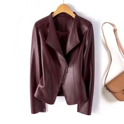 Genuine Leather Women's Short Slim Sheepskin 2025 Spring Autumn Leather Jacket New Long Sleeve Suit Collar Zipper Little Coat