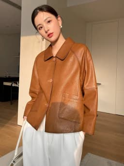 High-end Simple Natural Sheepskin Coats for Women 2026 New Trend Casual Single-breasted Lychee Texture Genuine Leather Jacket