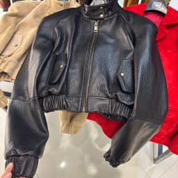 YOLOAgain Oversized Suede Leather Cropped Jacket Coat Women Drop-shoulder Dark Brown Genuine Leather Jacket Coat 2025 Autumn