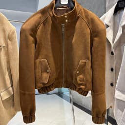 YOLOAgain Oversized Suede Leather Cropped Jacket Coat Women Drop-shoulder Dark Brown Genuine Leather Jacket Coat 2025 Autumn