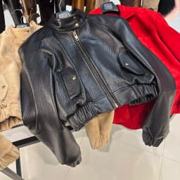 YOLOAgain Oversized Suede Leather Cropped Jacket Coat Women Drop-shoulder Dark Brown Genuine Leather Jacket Coat 2025 Autumn