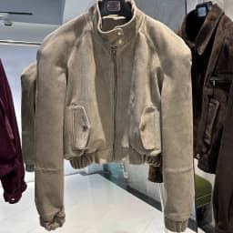 YOLOAgain Oversized Suede Leather Cropped Jacket Coat Women Drop-shoulder Dark Brown Genuine Leather Jacket Coat 2025 Autumn