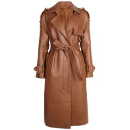 YOLOAgain High Quality Real Leather Trench Coat Women Genuine Leather Jacket Windbreak Female
