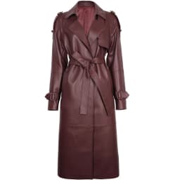 YOLOAgain High Quality Real Leather Trench Coat Women Genuine Leather Jacket Windbreak Female