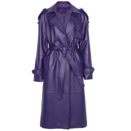 YOLOAgain High Quality Real Leather Trench Coat Women Genuine Leather Jacket Windbreak Female