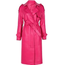 YOLOAgain High Quality Real Leather Trench Coat Women Genuine Leather Jacket Windbreak Female