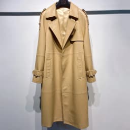 YOLOAgain High Quality Real Leather Trench Coat Women Genuine Leather Jacket Windbreak Female