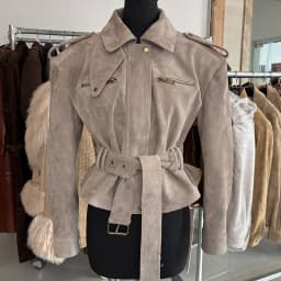 YOLOAgain Real Leather Jacket Coat Women With Belt Genuine Sheepskin Brown Leather Jacket Ladies