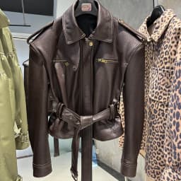 YOLOAgain Real Leather Jacket Coat Women With Belt Genuine Sheepskin Brown Leather Jacket Ladies