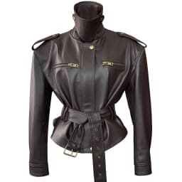 YOLOAgain Real Leather Jacket Coat Women With Belt Genuine Sheepskin Brown Leather Jacket Ladies