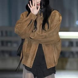 Natural Leather Women Lambskin Leather Jacket Long Sleeves 100% Sheepskin Leather Coat H723