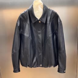 Natural Leather Women Lambskin Leather Jacket Long Sleeves 100% Sheepskin Leather Coat H723