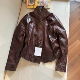 Natural Lambskin Leather Jacket for Women, 100% Genuine Leather Sheepskin Leather Women Coat, Long Sleeves, H1013