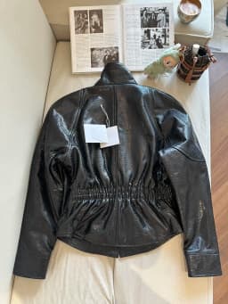 Natural Lambskin Leather Jacket for Women, 100% Genuine Leather Sheepskin Leather Women Coat, Long Sleeves, H1013