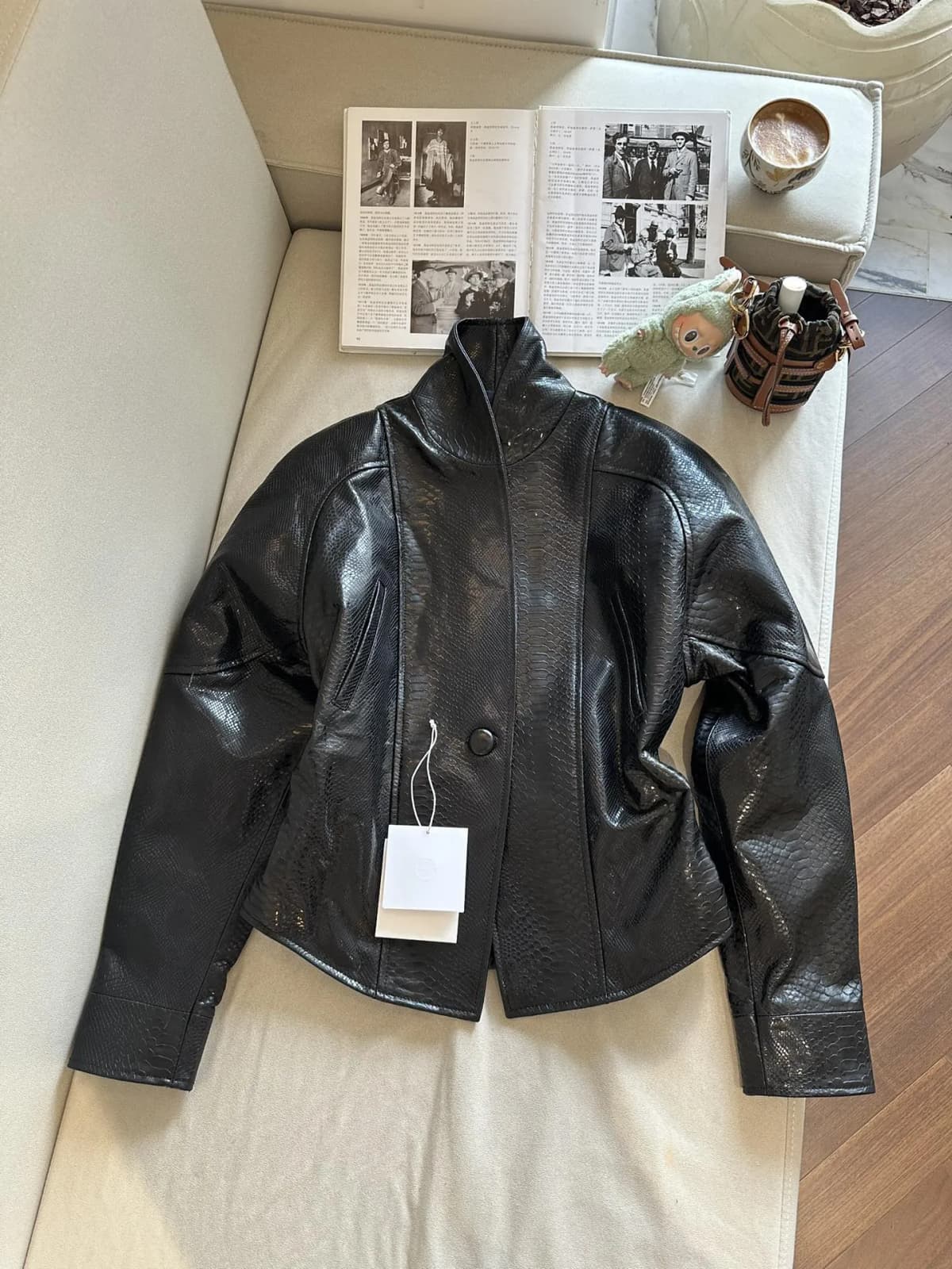 Natural Lambskin Leather Jacket for Women, 100% Genuine Leather Sheepskin Leather Women Coat, Long Sleeves, H1013