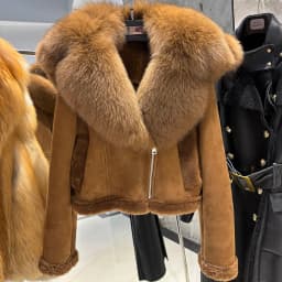 YOLOAgain 2025 Winter Warm Hooded Suede Shearling Jacket Coat Women Real Fox Fur Jacket