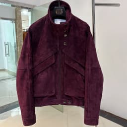 YOLOAgain Chocolate Brown Suede Jacket Women Real Leather Jacket Female