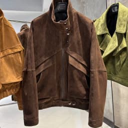 YOLOAgain Chocolate Brown Suede Jacket Women Real Leather Jacket Female