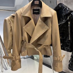 YOLOAgain Vintage Real Leather Jacket Women Genuine Sheepskin Leather Jacket Female