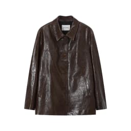 Waxed Lambskin Genuine Leather Jacket Women Retro Lapel Collar Single Breasted Real Leather Casual Spring Autumn Outerwear 2026