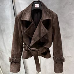 Ladies Blazer Leather Coat Office Lady Sheepskin Jackets Female Genuine Leather Outwear