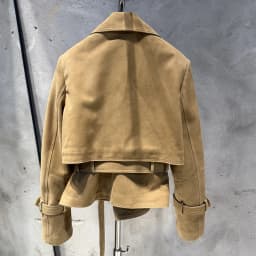 #S Women Suede Leather Jacket Ladies Casual Fashion Jacket 2025 New Coming Sheepskin Coat